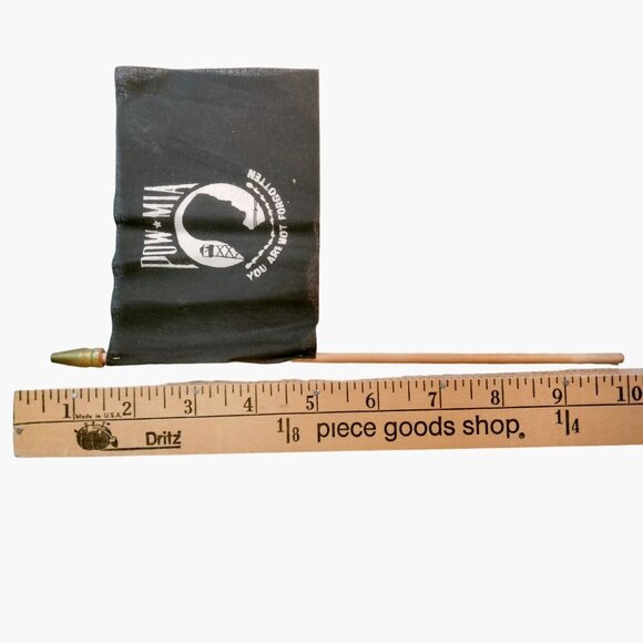 POW MIA Flag Wooden Stick Honor Memory Memorial You are not Forgotten 10 inch - Picture 4 of 4